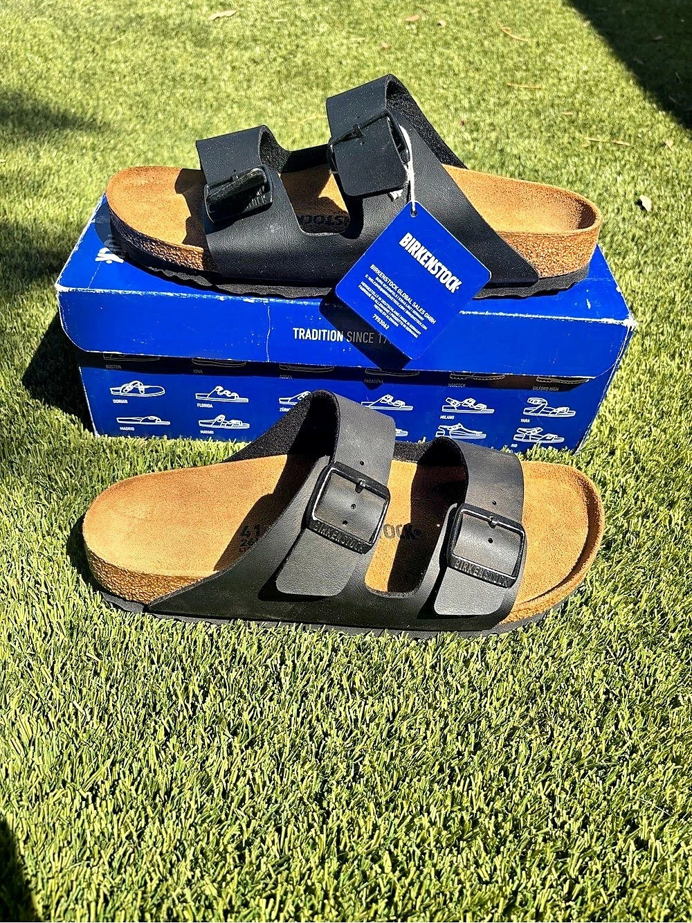 Birkenstock Arizona Sandals Black US 8 NWT